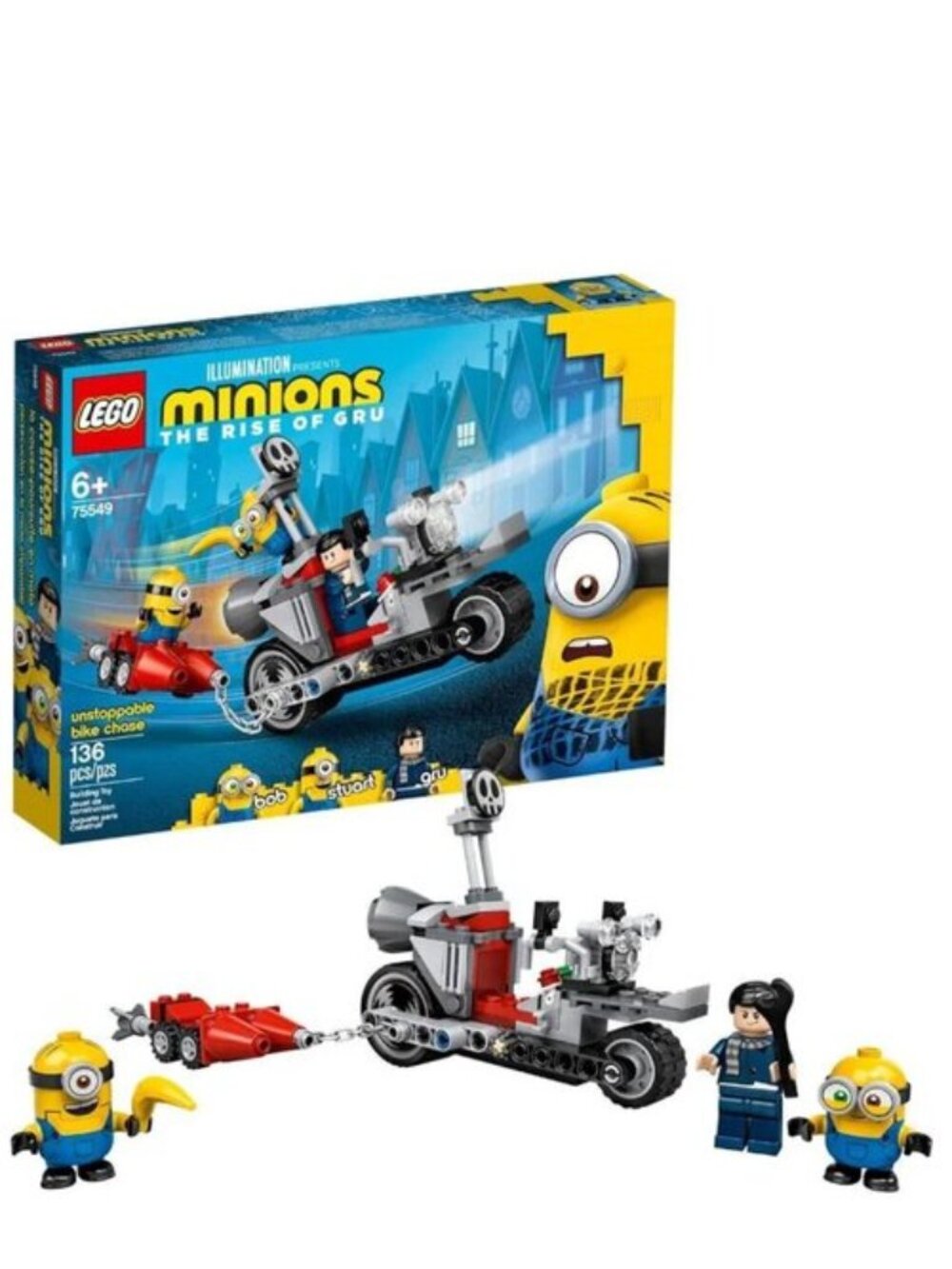 Lego Minions Unstoppable Bike Chase (75549) New In Box